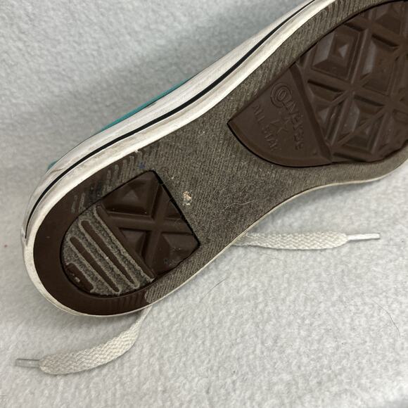 Converse Chuck Taylor All Star Low Canvas Sneakers Teal Blue Mens 4 Women’s 6 - Picture 9 of 10